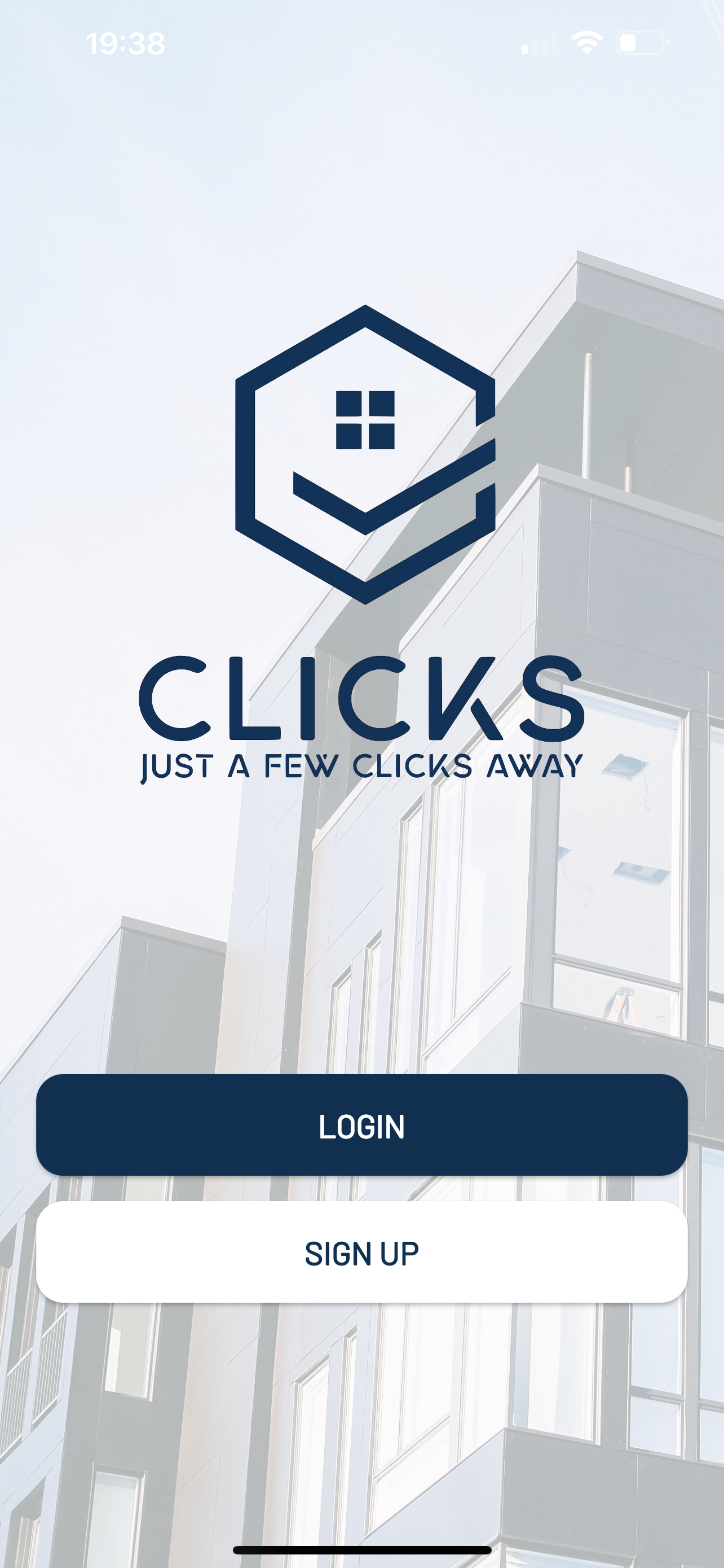 Image of Clicks main screen